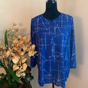 NYDJ  I  Pleated Back Blouse - NWOT